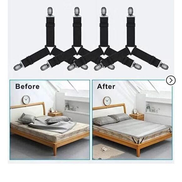 4 pk of 4 Bed Sheet Clips (16 total) - Picture 4 of 6